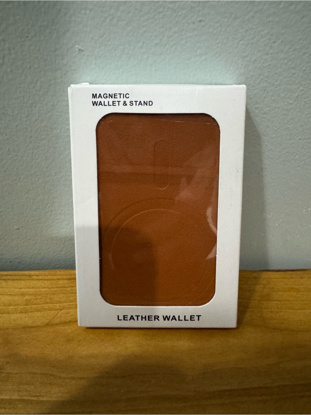 Slim Leather Magnetic MagSafe Wallet with Stand, 5 Card Holder